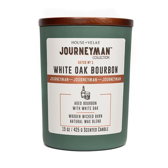 Colección Journeyman de Candle House of Velas, 450 ml, roble blanco