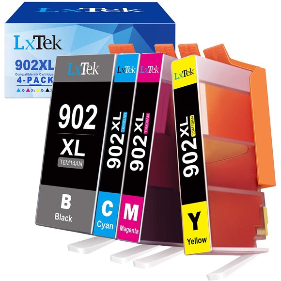 Cartucho DE tinta LxTek Compatible 902XL Negro Cian Magenta Amarillo