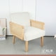 thumbnail image 2 of Sillon madera rattan relaxia - Blanco, 2 of 4