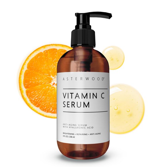 Sérum Asterwood con vitamina C con ácido hialurónico 240 ml antienvejecimiento