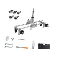 Ioensy - Abridor De Agujeros Para Cerradura De Puerta, Herramienta De Plantilla Práctica Para Carpintería, Puertas De Madera, Muebles Con 5 Cabezales