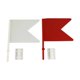 thumbnail image 5 of 2 Banderas De Dirección Ecuestres Rojas Y Blancas Para Esquinas De Juego Y Obstáculos., 5 of 5