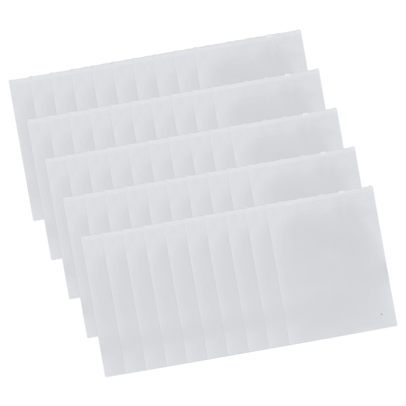 Ioensy - 50 Piezas Bolsas Con Cremallera Esmerilada Bolsas Con Cremallera Deslizante Para Calcetines Cosméticos Viajes 20cmx30cm