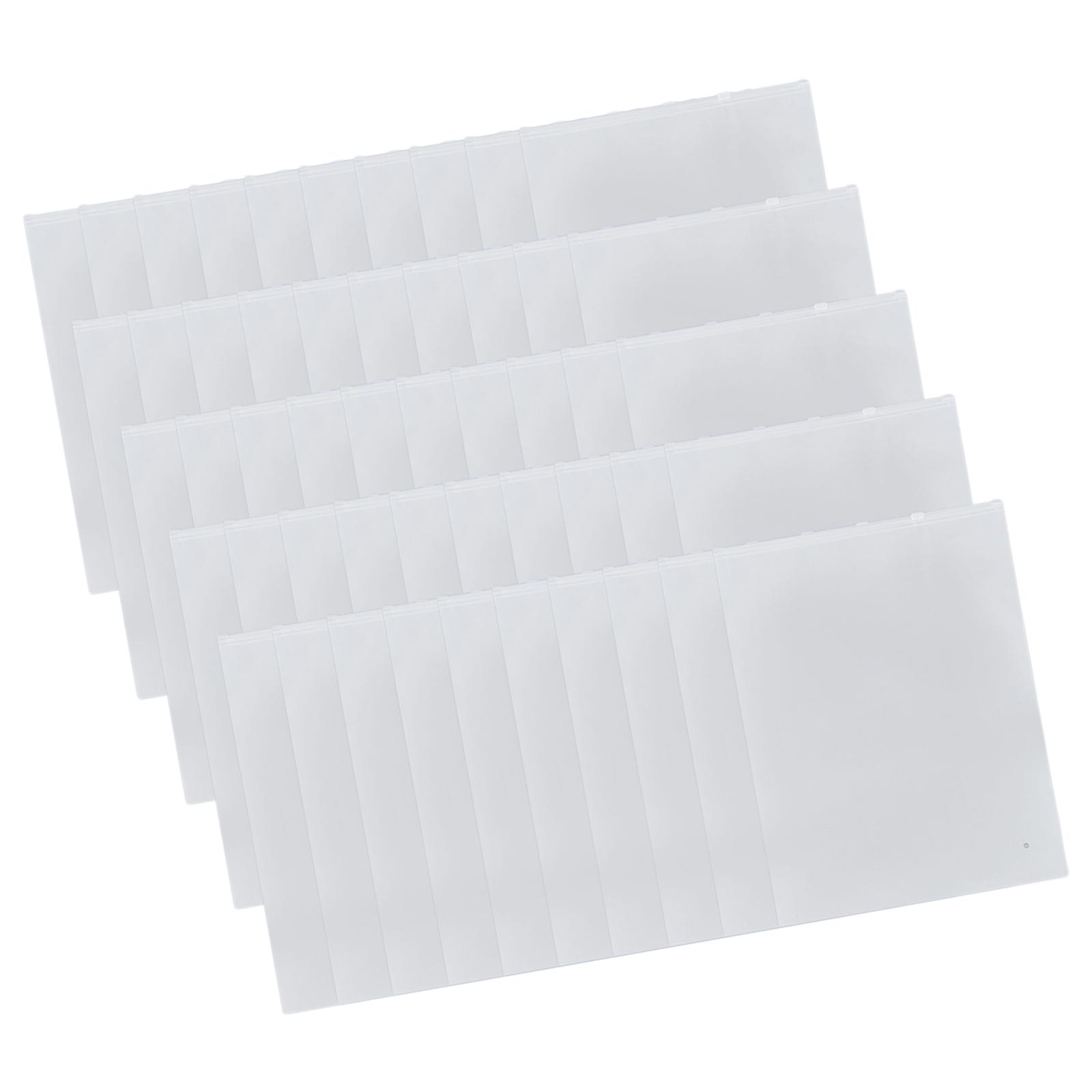 Ioensy - 50 Piezas Bolsas Con Cremallera Esmerilada Bolsas Con Cremallera Deslizante Para Calcetines Cosméticos Viajes 20Cmx30Cm