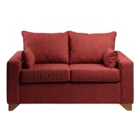 Diseños Valestrini - Sofa Stefanny En Lino Rojo