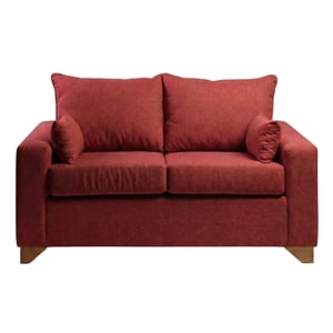 Diseños Valestrini - Sofa Stefanny En Lino Rojo