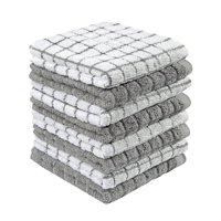 Bumble Towels - Paños De Cocina Bumble Premium De Algodón Gris, 30 X 30 Cm, 405 G/M², Paquete De 8