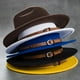 thumbnail image 4 of Vintage Felt Woolen Top Hat with Leather Buckle - Perfect for Jazz and Retro Style, 4 of 5