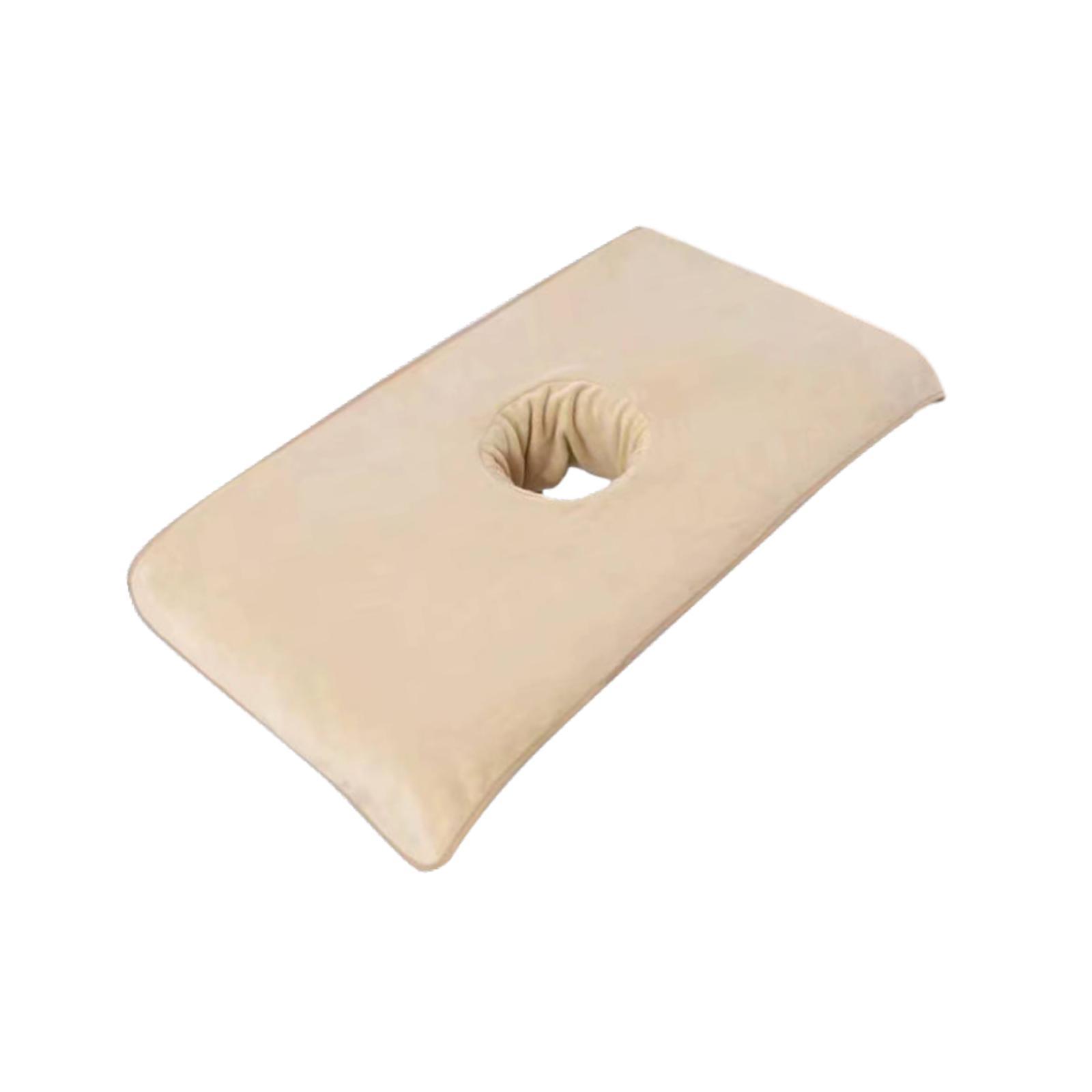 Magideal - Toalla Para Camilla De Masaje Con Orificio Facial, Funda Para Camilla, Toalla Facial Cómoda Y Lavable, Toalla De Belleza Para Spas, Salones De Belleza Beige