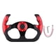 thumbnail image 2 of Volante de Coche Genérico de 13 Pulgadas, Aleación de Aluminio de Alto Rendimiento, Agarre Cómodo, Accesorios Interiores de Coche Universales Rojo, 2 of 5