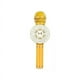 thumbnail image 1 of Micrófono Karaoke Bluetooth Grabador Parlante Luces RGB Dorado, 1 of 3