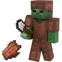 Figura De Acción Mattel Minecraft Diamond Level Zombie 14Cm