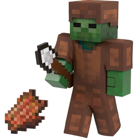 Figura De Acción Mattel Minecraft Diamond Level Zombie 14Cm