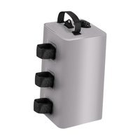 Ioensy - Bolsa De Peso Para Agua Canopy, Plegable, Para Patas, Para Césped, Cenador, Jardín, Color Gris, 10 L