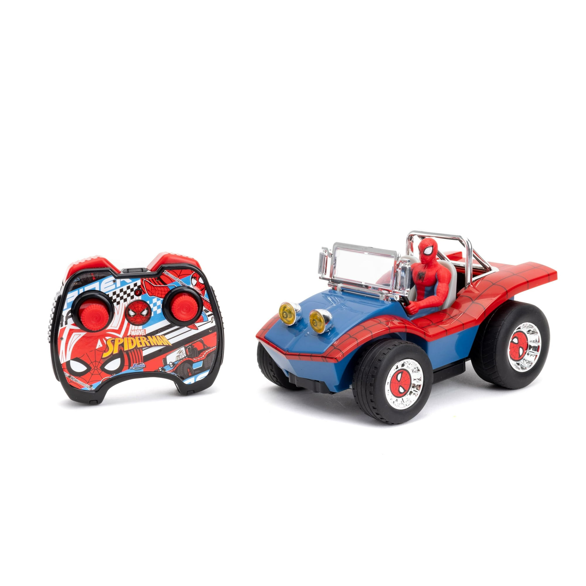 Cochecito Rc Jada Toys Marvel Spider-man A Escala 1:24 A Partir De 6 Años