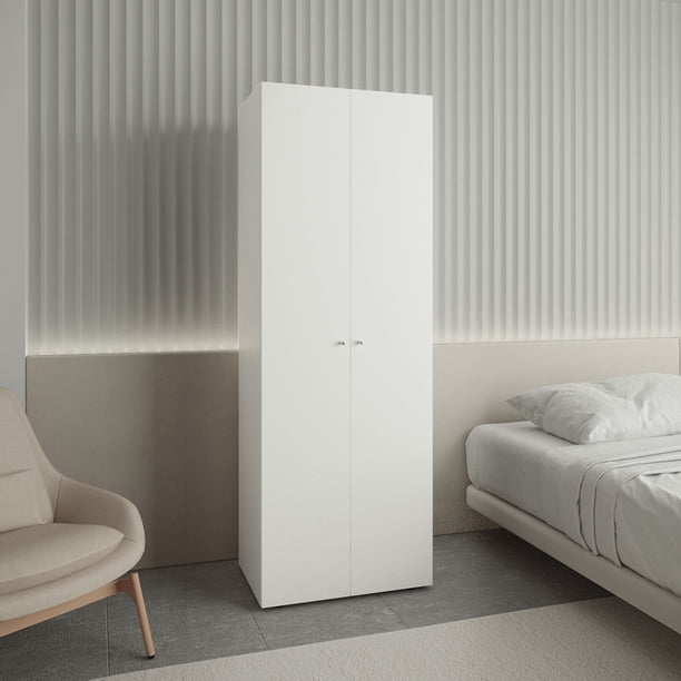 Closet Colgador 2 Puertas Tuhome 170x60x40,2 Cm Blanco