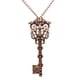 thumbnail image 3 of Vintage Llavero Colgante Steampunk Collar Cadena Gótica Punk Joyería Rojo, 3 of 3