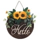 thumbnail image 4 of Flor Hola Cartel De Bienvenida Coronas Guirnalda Cartel Colgante Para Pared Ventanas Girasol, 4 of 5