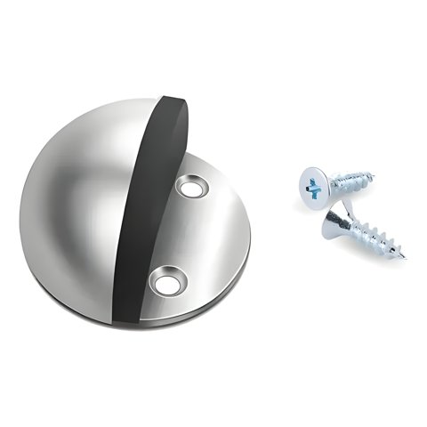 Genérico - Tope De Puerta Media Luna Níquel