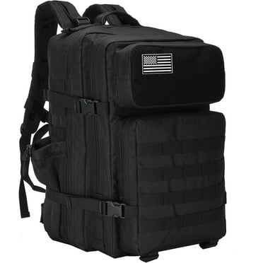 Mochila Tactica 50l Multiusos Color Negro Diseño de la tela Nylon