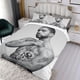 thumbnail image 3 of Bad Bunny Conjunto de sábanas temático, trío de piezas, cómodo y amigable con la piel, diseño único, regalo de decoración para el hogar para familiares, amigos y fans,140X210cm, 3 of 6