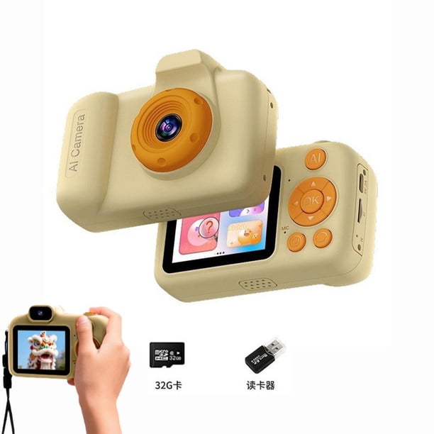 AI Smart Learning Camera for Kids - 3.9 Educational Toy with Dual Cameras, Voice Interaction & Real-Time Q&A, 600mAh Battery, WiFi Updateable Knowledge Base, Birthday Gift for Boys Girls