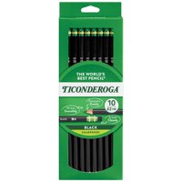 Lápices Ticonderoga Con Funda De Madera, 2 Hb, Suaves, Preafilados, 10 Unidades