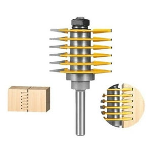 Genérica - Fresa Juntas De Dedo Router Carpintería Ensamble Milano Multicolor