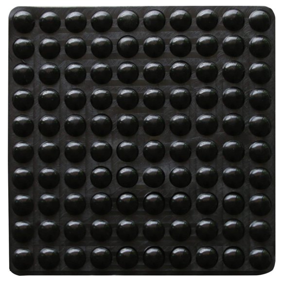 Almohadillas de goma LLRY 100 uds 8 mm negras amortiguadoras de sonido