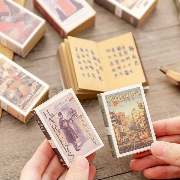 Vintage Retro Mini Matchbox Notebook: Portable, Tearable Memos for the Creative Mind