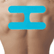 thumbnail image 1 of Tape Kinesiológico Spidertech Precortado - Postural color Azul, 1 of 2