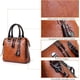 thumbnail image 5 of Set De 4 Cartera Bolso Monedero Estuche Neceser Tarjetero Para Mujer Marrón, 5 of 6