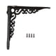 thumbnail image 5 of Soporte De Estante Decorativo De Dise?o Antiguo, Soporte De Esquina Negro, Soporte De Hierro Fundido, Estilo B, 5 of 5