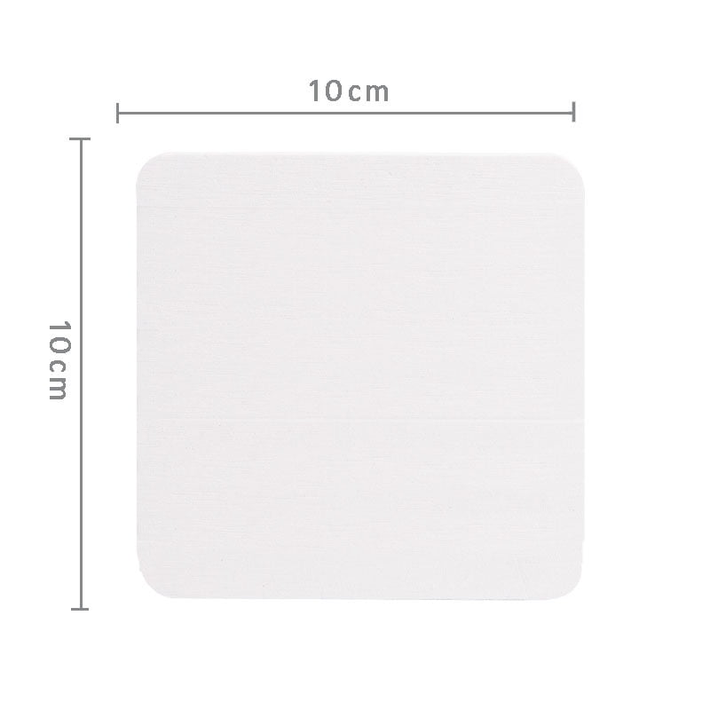 Xmhytop - Set De 2 Rectángulo Portavasos De Diatomita Absorbentes Ligeros Y Naturales Para Hogar Y Oficina 10*10cm Blanco