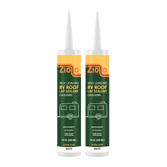SELLADOR Ziollo para techo de autocaravana 296 ml blanco – paquete de 2