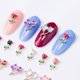thumbnail image 3 of Xiao Hua Gotas de Arte de Uñas Rosas, 0.35 X 0.17 inch Arte de Uñas de Flor 3D, Manualidad DIY para Arte de Uñas de Fondo Plano, 50 Piezas, 3 of 4