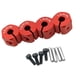 thumbnail image 3 of 4x RC Hex Wheel Hubs Adaptador De Transmisión Para SCX10 CC01 1/10 RC Car 10mm Rojo, 3 of 5