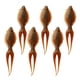 thumbnail image 2 of 6pcs se?uelos de pesca suave cebos dividida cola halibut se?uelo de la pesca bronceado, 2 of 5