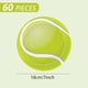 thumbnail image 2 of Platos para fiesta de tenis Fitoyplak, 60 piezas, 18 cm, desechables, 2 of 7