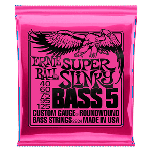 Cuerdas Bajo Eléctrico De 5 Super Slinky 40-125 Ernie Ball 2824