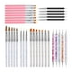 thumbnail image 2 of 33 Piezas Nail Art Brushes Nail Art Design Pen Para Gel Polaco Manicure Salon Pink, 2 of 5