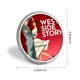 thumbnail image 2 of Amor sin barreras-Theme Round Button Badge: Premium Metal Construction, Ideal for High-End Events 2.8 cm, 2 of 6