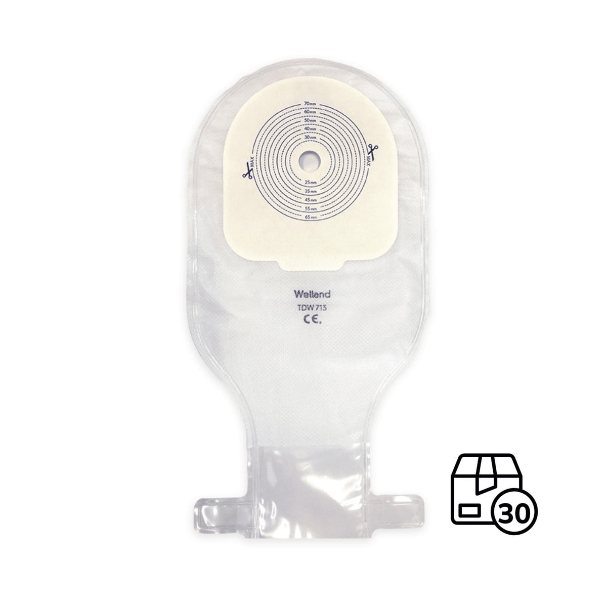Caja X 30 Bolsas De Colostomia Valore Transparente Welland