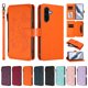 thumbnail image 3 of Funda Cartera Mariposa para [Samsung Galaxy A26] con Soporte y Cremallera Naranja, 3 of 6