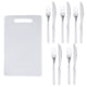 thumbnail image 1 of Set Cubiertos 10 Piezas Acero Inoxidable + Tabla Blanca Cuc41, 1 of 3