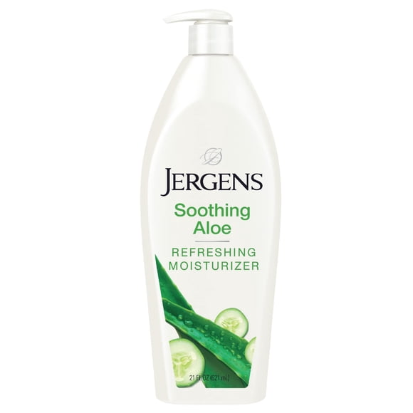Loción corporal Jergens Soothing Aloe Refreshing 620 ml con pepino