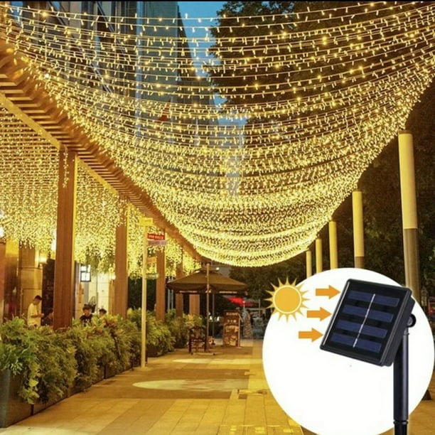 300LEDs LED Solar Powered Copper Wire String Lights Outdoor, Waterproof, 8 Modes Fairy Lights For Garden, Patio, Party, Yard, Christmas (Warm White/White/Multicolour)