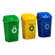 thumbnail image 1 of Pack 3 Und Basurero 30 Lt Reciclaje Livingood Amarillo - Azul - Verde, 1 of 4