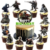 Ldakzfv - Set De Suministros Para Fiesta De Cumpleaños Call Of Duty Con 25 Piezas