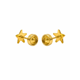 thumbnail image 3 of Aros Abridores Estrella Lisas 6 Mm Oro 18k Tope A Presión Dorado, 3 of 5